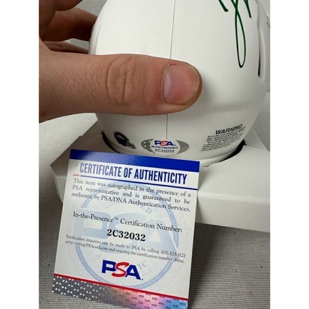 Jake Elliott signed SBLII Champs autographed Philadelphia Eagles Mini Helmet PSA - Picture 3 of 4